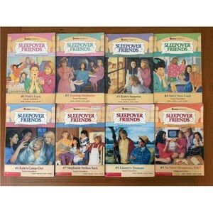 Sleepover Friends Series by Susan Saunders Lot of 8 Books VINTAGE